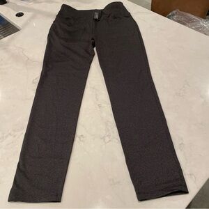 Women's Black Yoga Leggings, High Waisted Dress Slacks, Pants